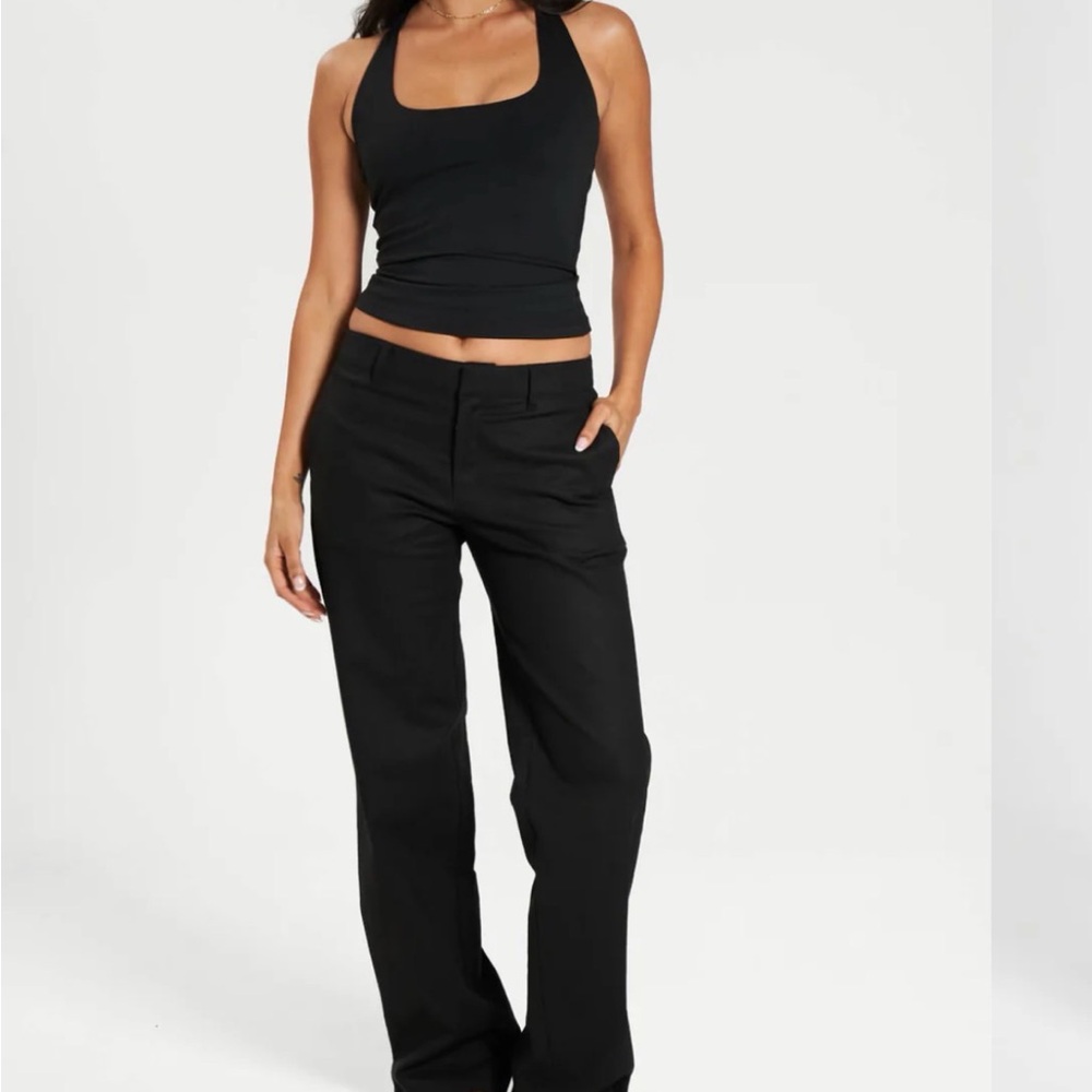 All Things Golden Low Rise Linen Women's Pants - Picture 6 of 6